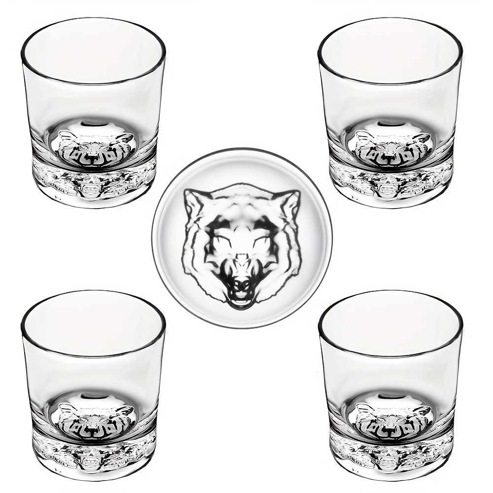 Top Grade Fashion 300ml Crystal Glasses Square White Spirits Mug Whiskey  Cups Small Wine Cup Shot