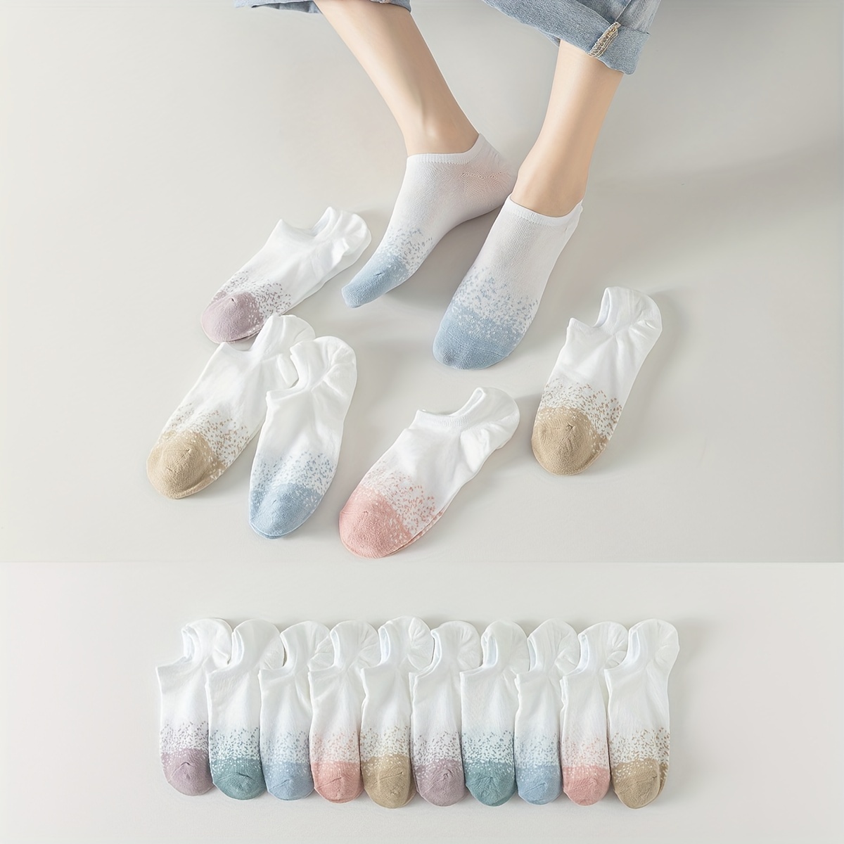 10 Pairs Academic Style Stocks, Cute & Soft Crew Socks, Stylish Korean  Fashion Aesthetic, Women's Socks & Hosiery