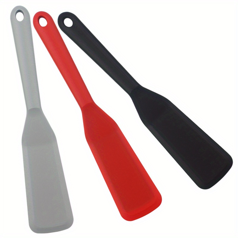 Norpro 3 Piece Scrape Scoop & Last Drop Spatula Set (Red) for sale online