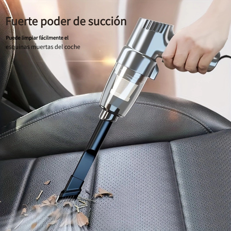 Aspirador de coche – Mini aspiradora portátil de mano para coche, succión  de alta potencia del coche limpieza interior kit de detalles accesorios de