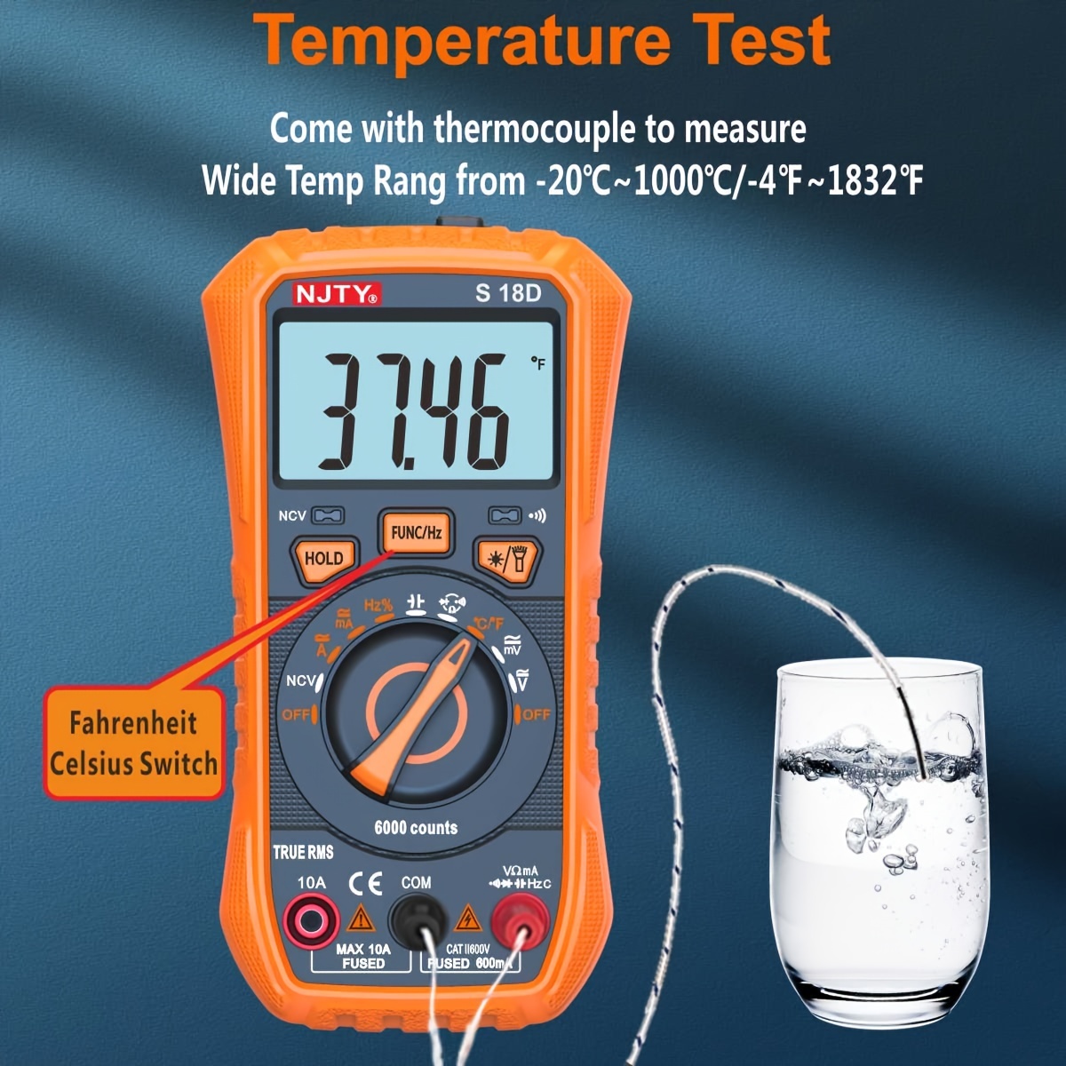 FY123 Smart Anti-Burn Multimeter Digital Auto Range - Temu Switzerland