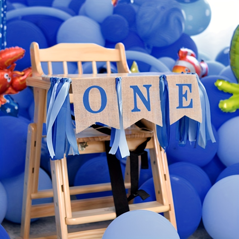Birthday Decoration 1 Year Boy, Decoration 1st Birthday, Balloon Blue  Confetti Compatible With 1st Birthday Party Children's Birthday Happy  Birthday