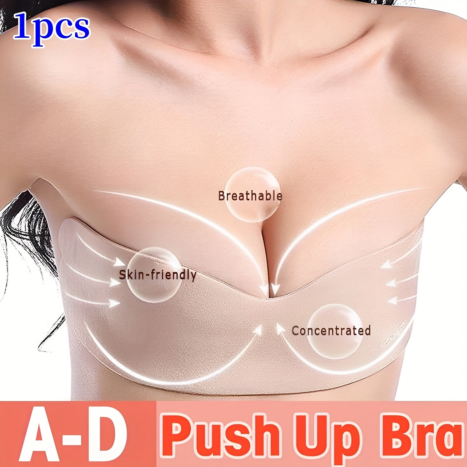 1 Pair Sticky Bra Thicker Sponge Bra Pads Breast Push Up Enhancer
