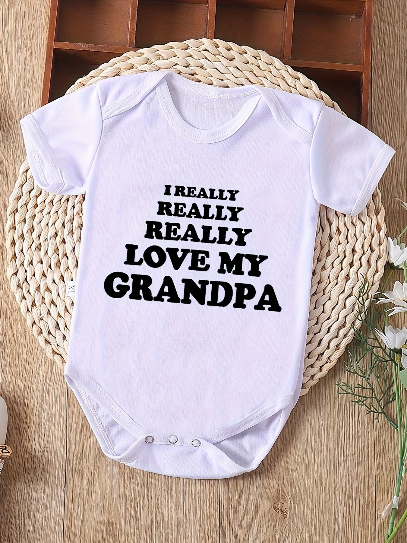 I love my hot sale grandad baby grow