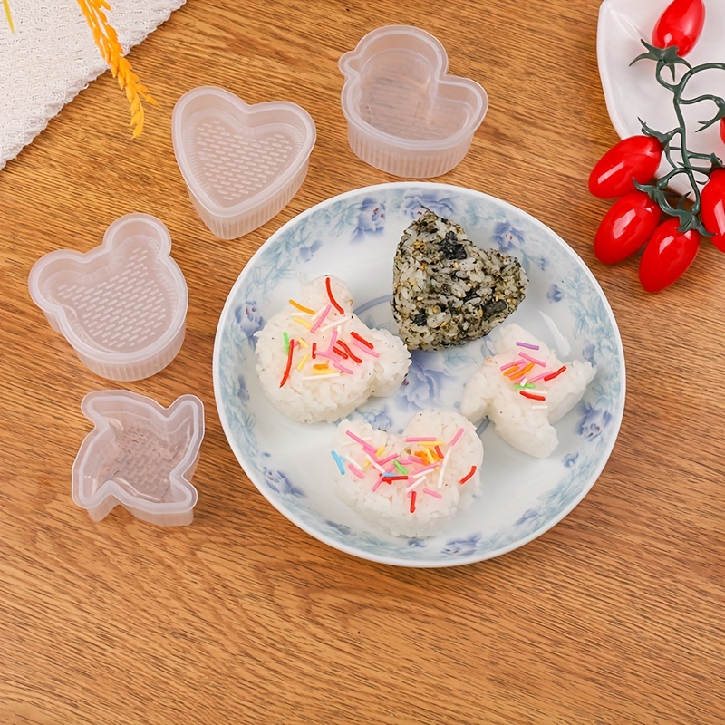 10Pcs Rice Ball Molds, Cute Onigiri Mold DIY Sushi Molds, Rice Ball Mould  Shaker Sushi Maker