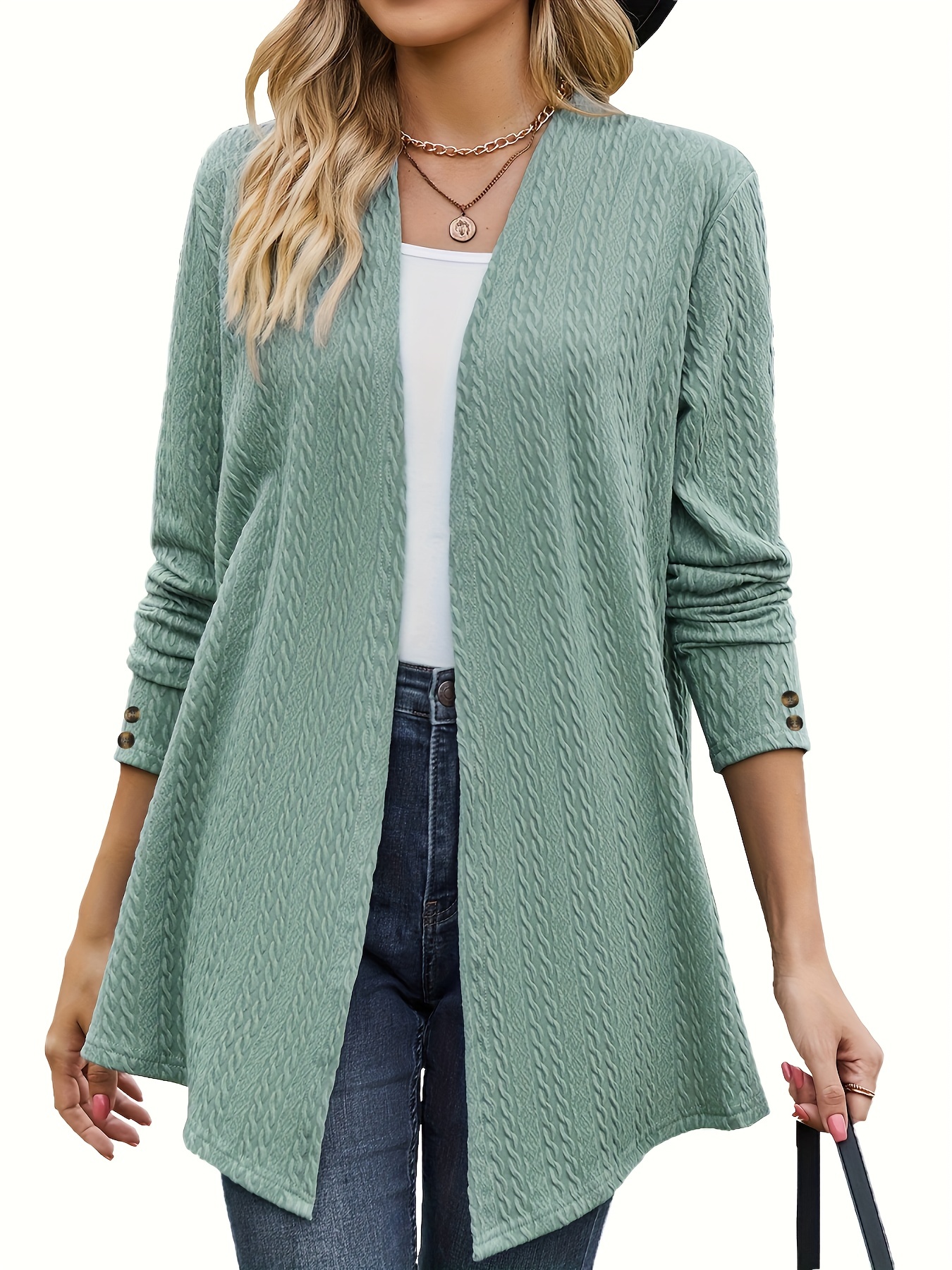 Cardigan verde clearance