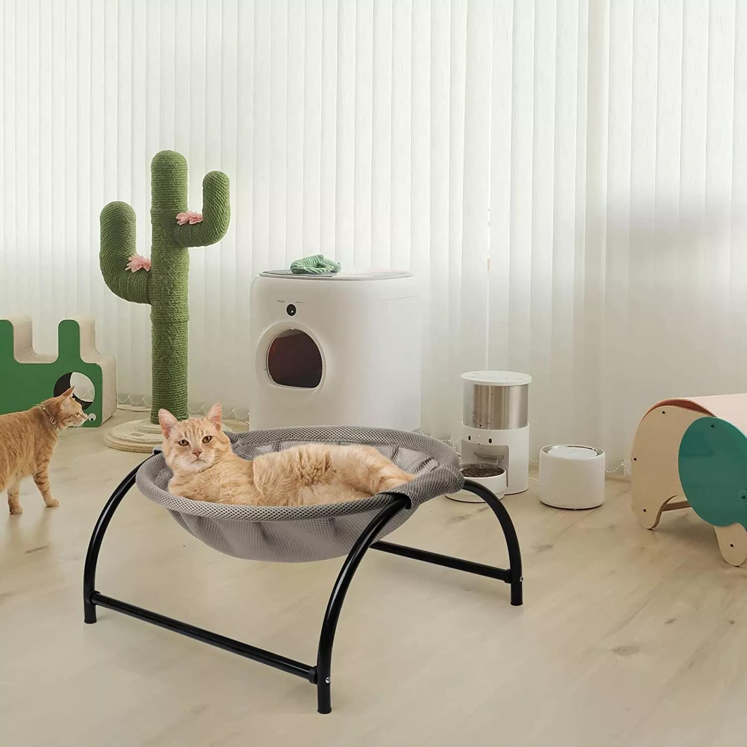 

1pc Cat - Round Free-standing Pet Cot Bed , ,