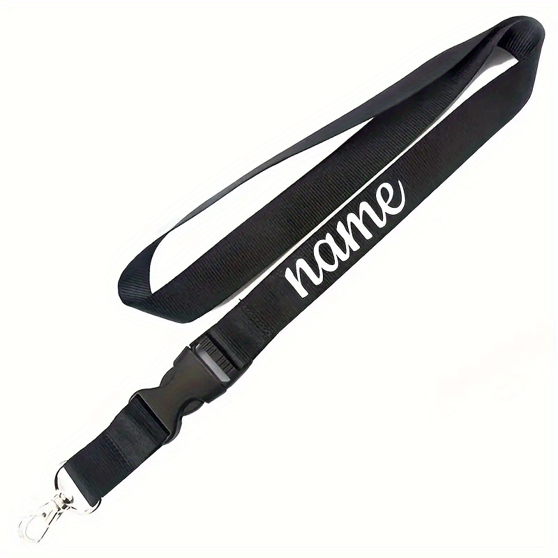 TEMU 2d 1pc Of Minimalist Custom Printed Lanyard, [custom Name Lanyard] Custom Printed Sling, Designed For Sports, Suitable For Office, School And