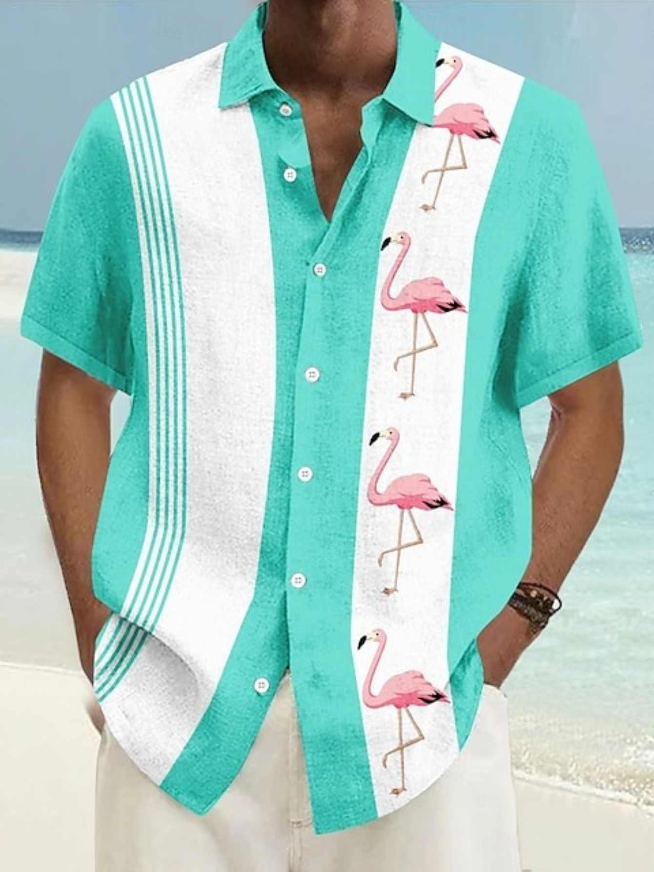 flamingo shirts sold on Temu United States