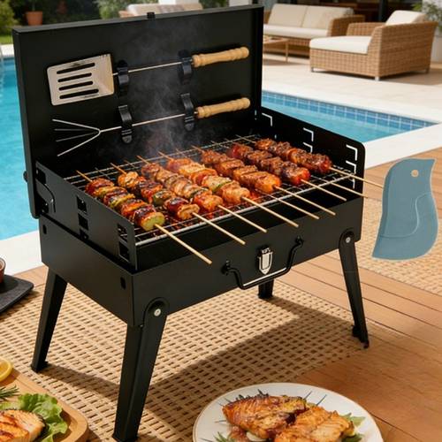 home and outdoor dual use bbq grill bird scraper thickened and reinforced for stability and smokeless and neighbor for multi functional camping and picnic grill easy to and clean