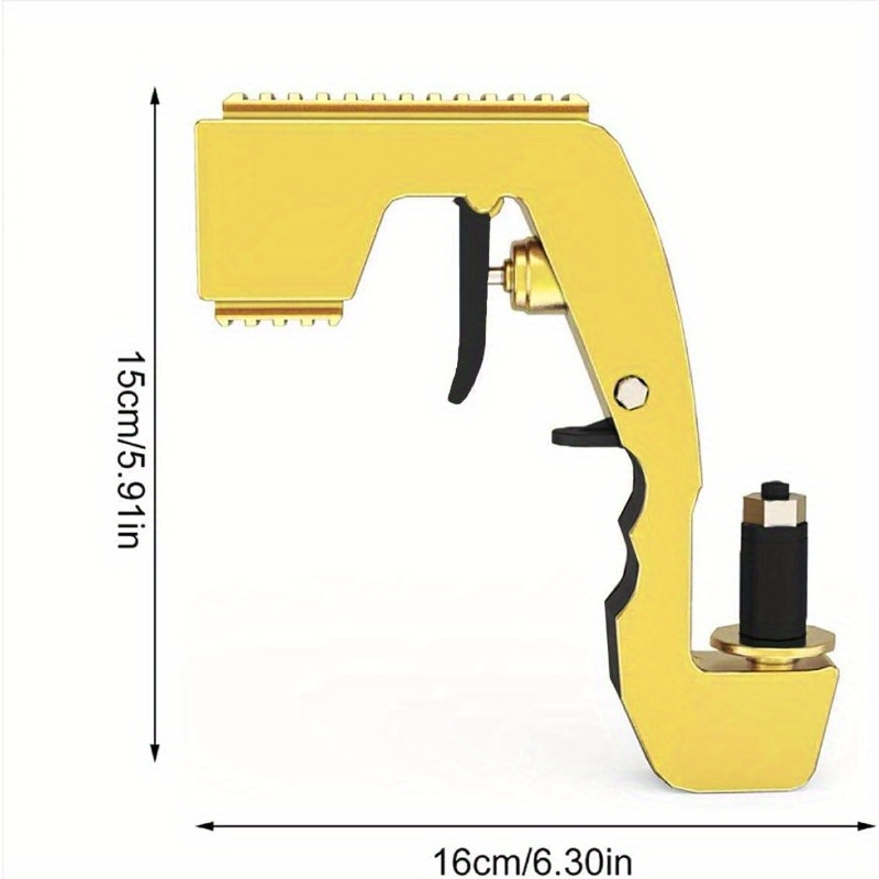  gun gun for parties lightweight plastic sprayer with adjustable rubber plugportable safe beer shooter for birthdays weddingseasy clean reusable golden details 1