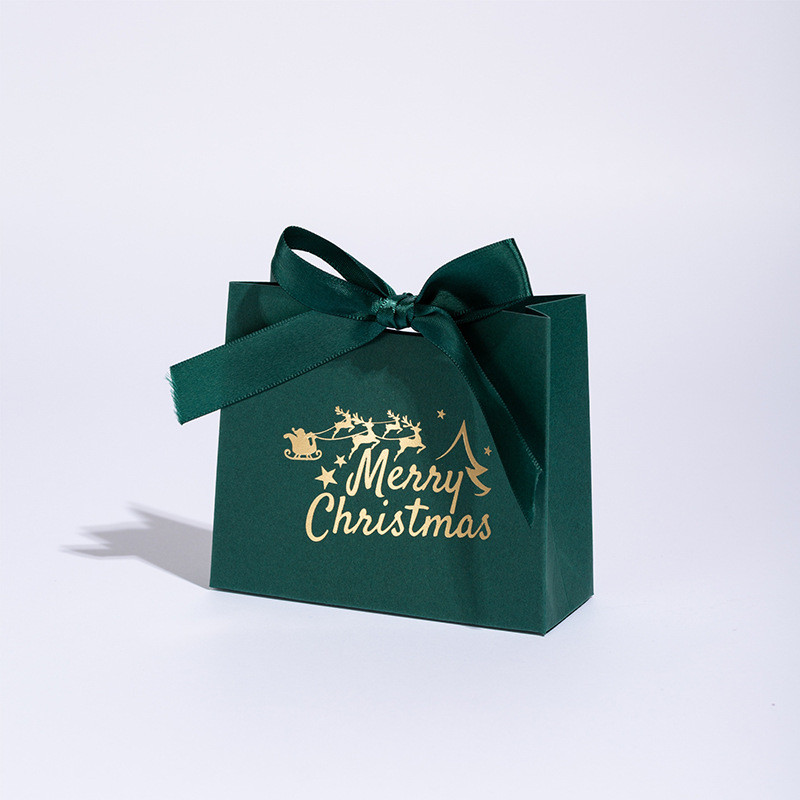 8pcs Elegant Christmas Gift Boxes with Golden Foil