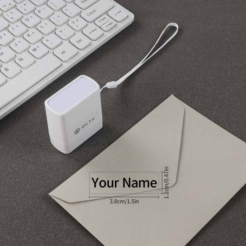 TEMU Personalized Custom Rectangular Seals With Names And Postal Codes, Customizable With Names, Postal Codes, Phone Numbers, Small Library Seals -