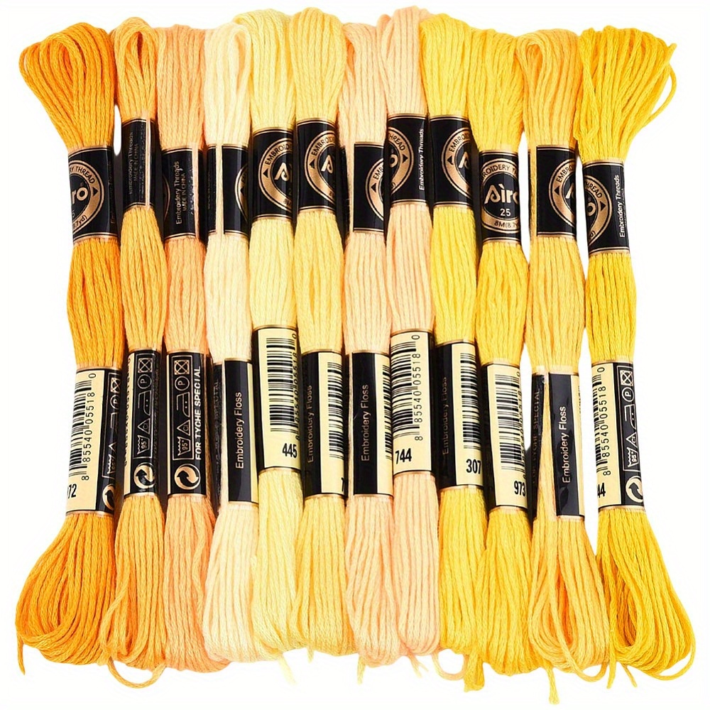 6-Ply Polyester Embroidery Floss, Gradient Colour Set