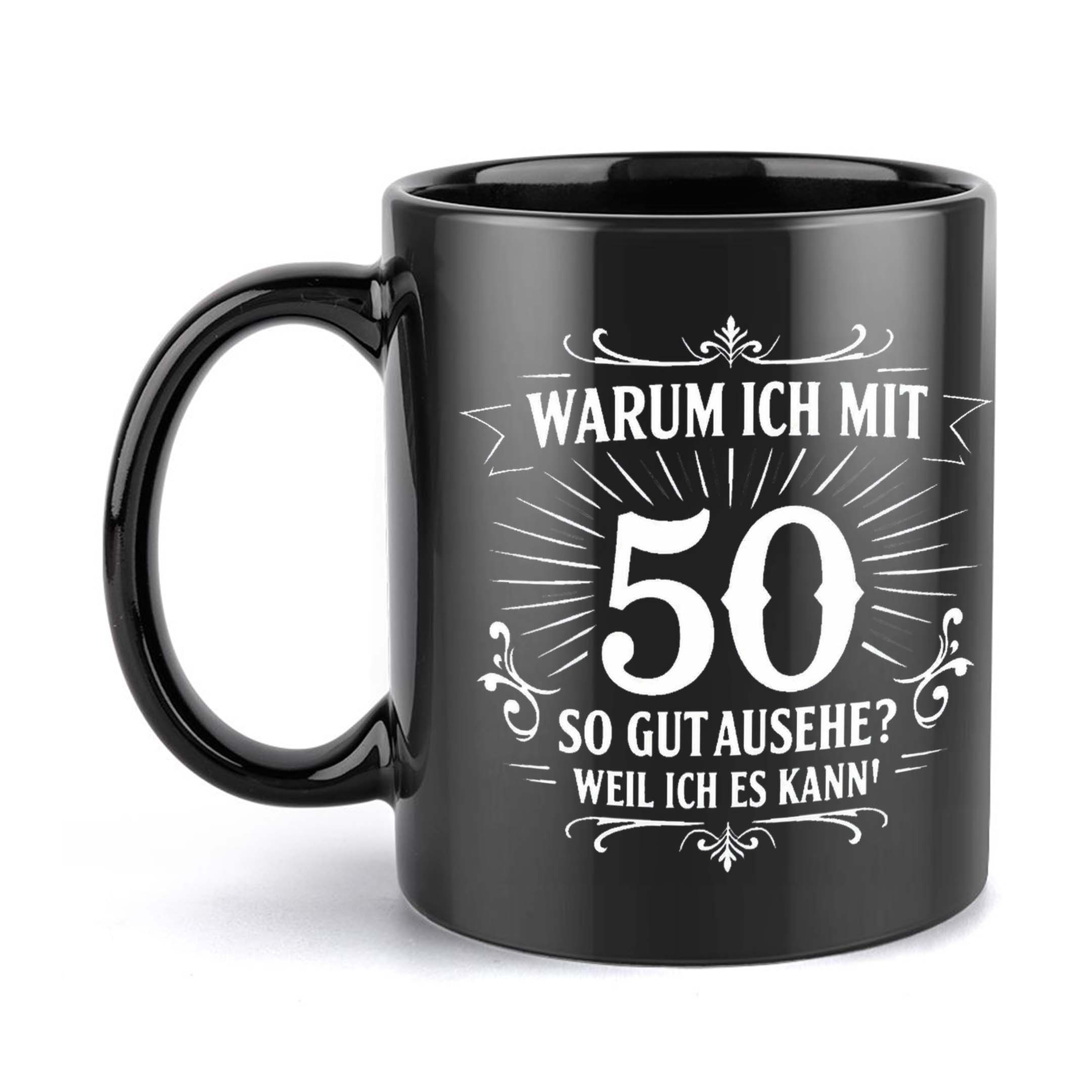 Image of 1pc, Number, 50, Question Funny Mug, 11oz Ceramic Water Cup, Gift Coffee Cup, Decorative Cup, Ideal Birthday And Holiday Gift, Very Suitable For Office//party Gift/wedding Gift/christmas Gift