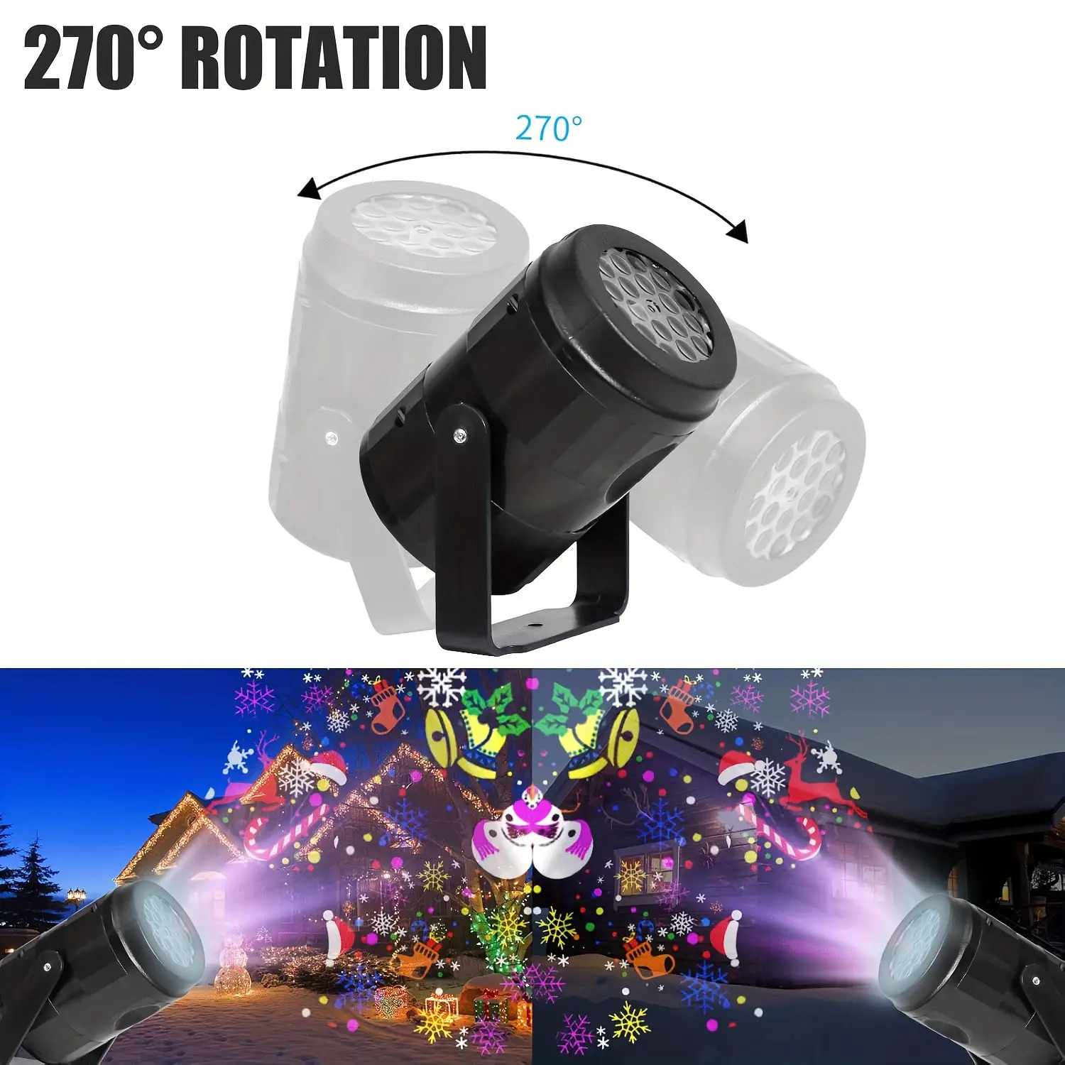 proyector led navideño con usb de  : luces móviles para interiores/exteriores - diseños dinámicos del muñeco nieve,   y paisajes invernales. luz proyectora autónoma ideal para fiestas (navidad,  ),   o  . plástico  , montaje   sin cables requeridos. ¡luces festivas que decorarán tu hogar!p decoraciones navideñas,lámpara de proyección   de nieve,proyectores de navidad para exteriores,proyector de luces navideñas, 7