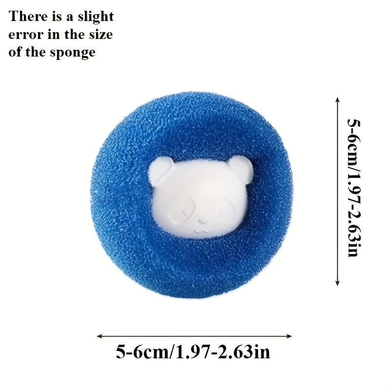 10  effective reusable pet hair remover colorful pet fur catcher orange and blue reusable dryer balls for   hair on clothing in washer dryer laundry random color Product details 1