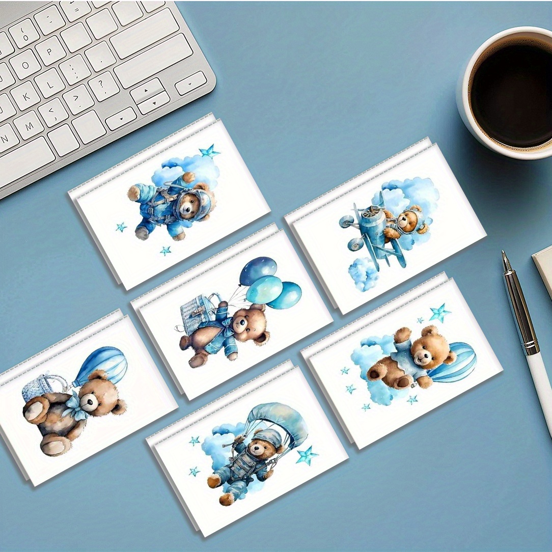 12pcs Airplane Star Mini Portable Notebooks Set