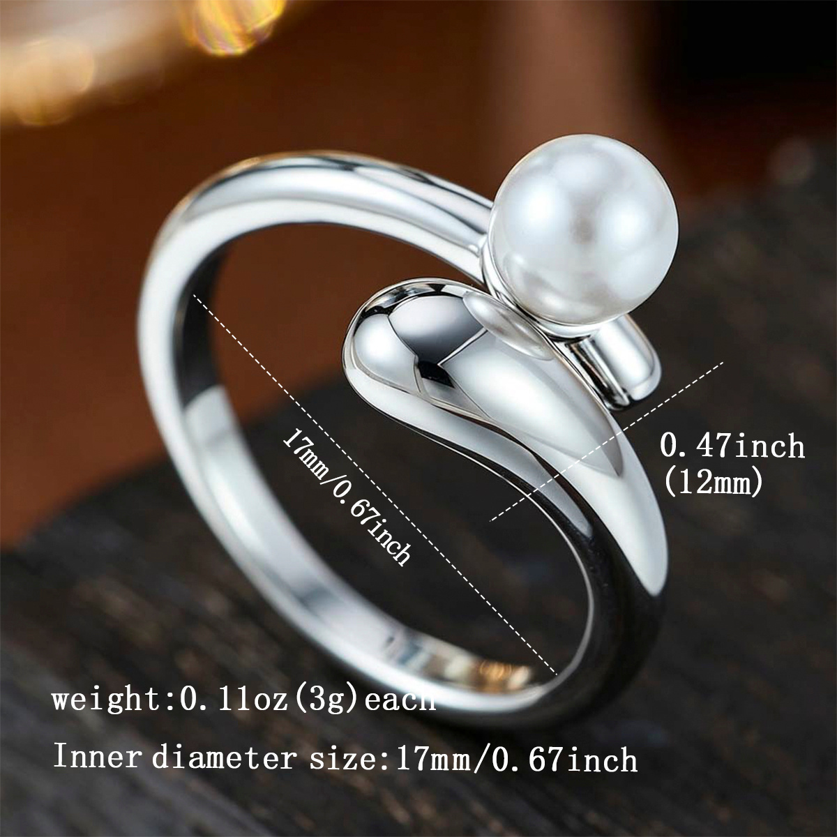 French Elegant Irregular Twisted Open Ring, Light Luxury Gift