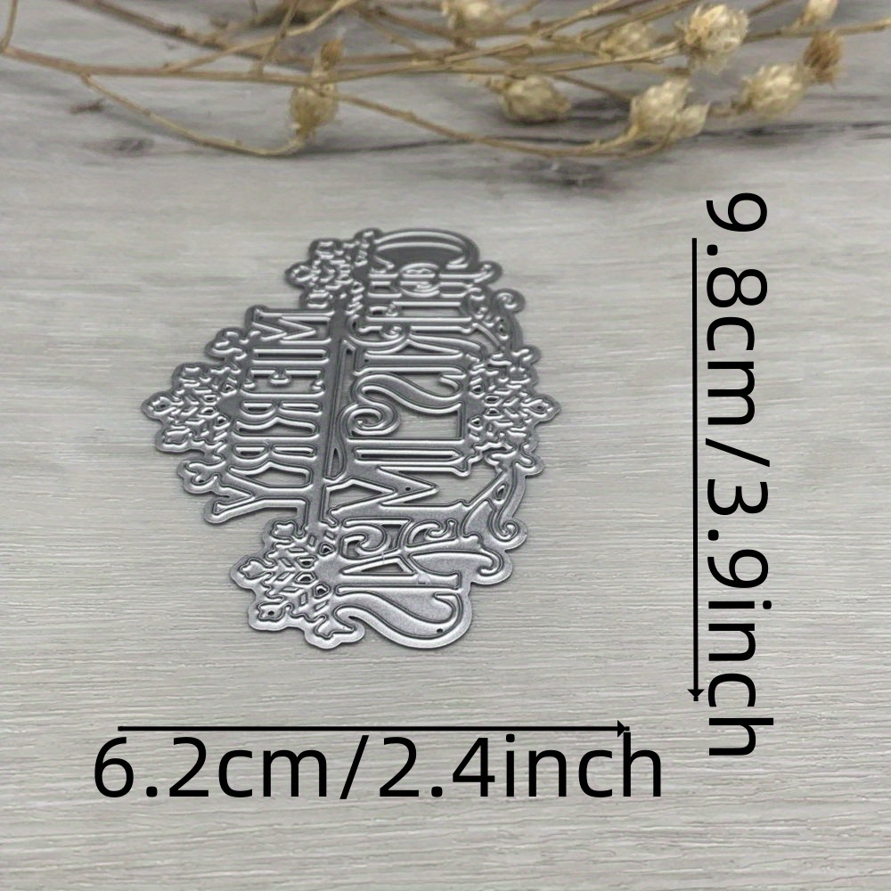 1pc Metal Cutting Die For Christmas Decorations, Suitable For Scrapbooking And Paper Crafts, Including Stencils And Punches