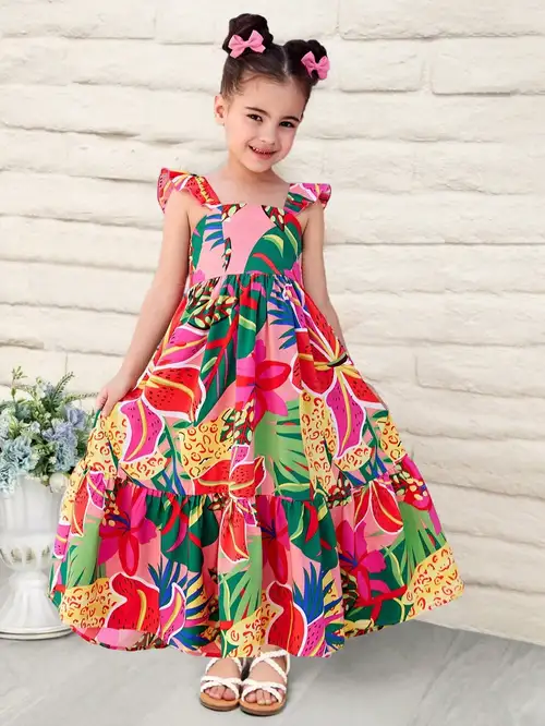 girls' 7th birthday party dress - tropical floral print strappy sleeveless black dress with palm tree & aloha 7th birthday text, machine washable summer outfit for , hawaiian party decorations, stretch fabric, girls' 7th birthday party dress - tropical floral print strappy sleeveless black dress with palm tree & aloha 7th birthday text, machine washable summer outfit for , hawaiian party decorations, stretch fabric,