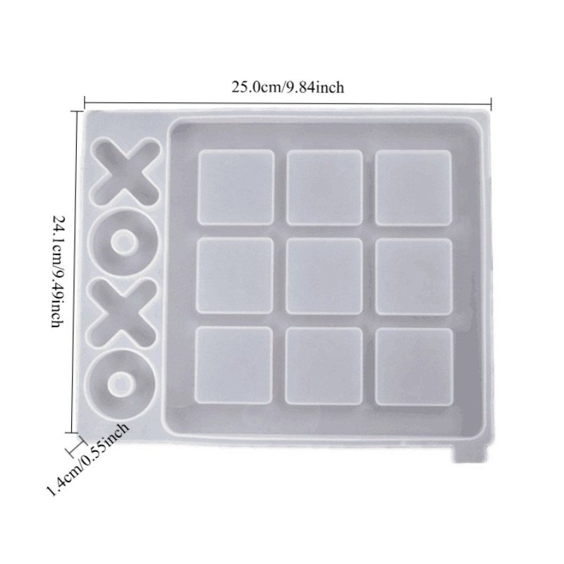 TEMU Moule à et pièces - Planche en silicone résistante aux hautes températures et démoulable, adaptée pour jeux en résine, artisanat DIY, production
