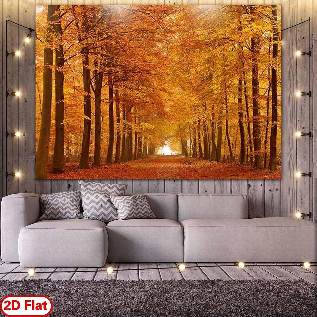 Extra Large Autumn Forest Backdrop