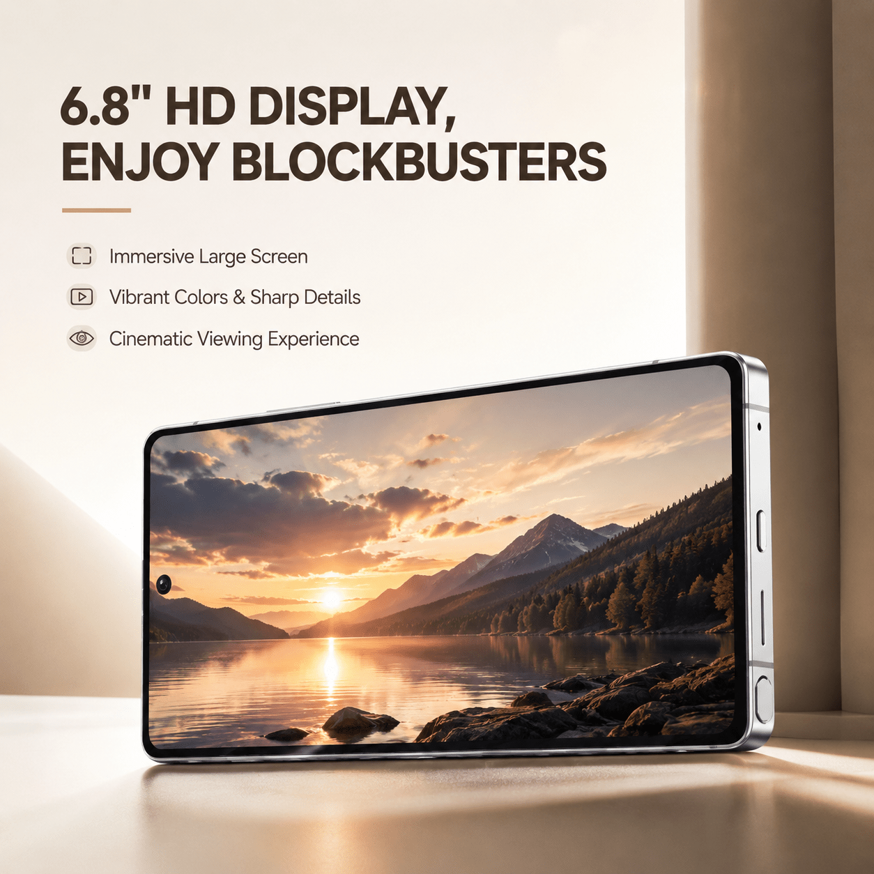 6 8 inch hd touchscreen unlocked device 4 64gb expandable   support fingerprint unlock   screen film built   daily Product details 1