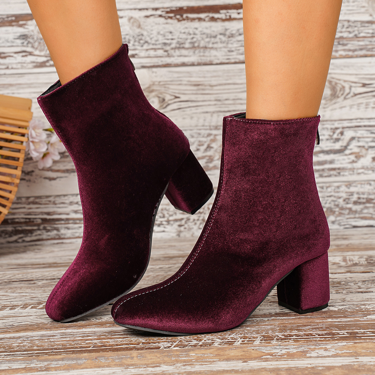 TEMU Women's Fashion Short Boots, Elegant Gift For Women, Comfortable Vacation Party Wedding Shoes, Women Shoes