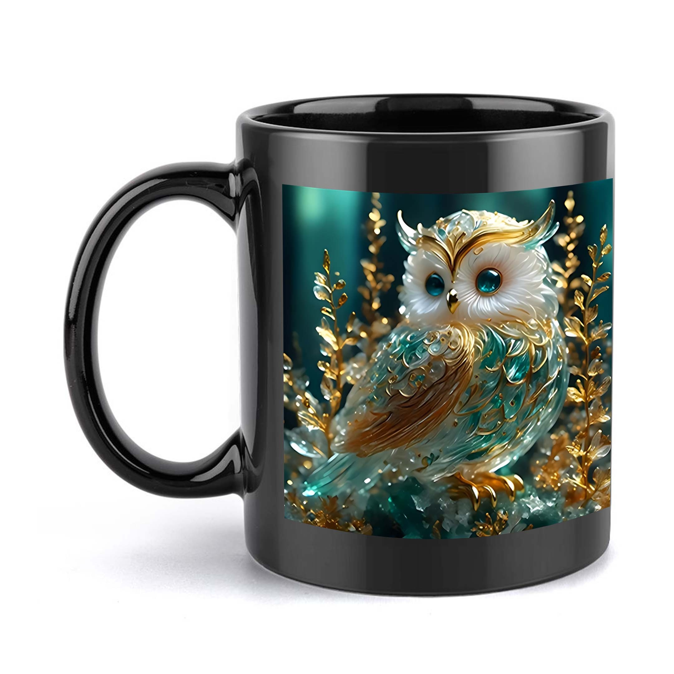 1pc, Owl, Mug, 11oz Ceramic Cup, Christmas New Year Water Cup, Drinks, Christmas New Year Gift
