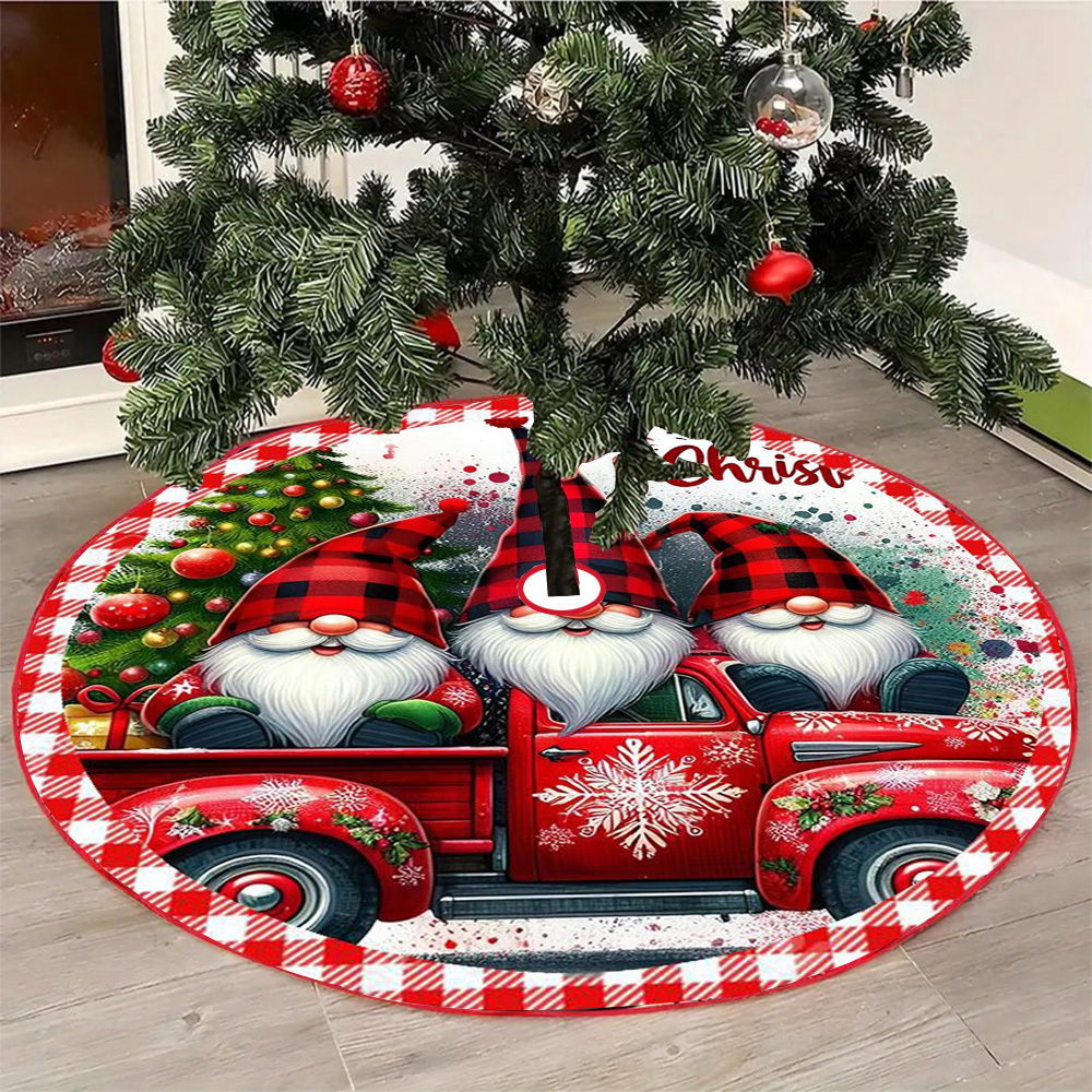

1pc Christmas Tree - Polyester Mat , Decor For Christmas, Halloween, , New , 's Day