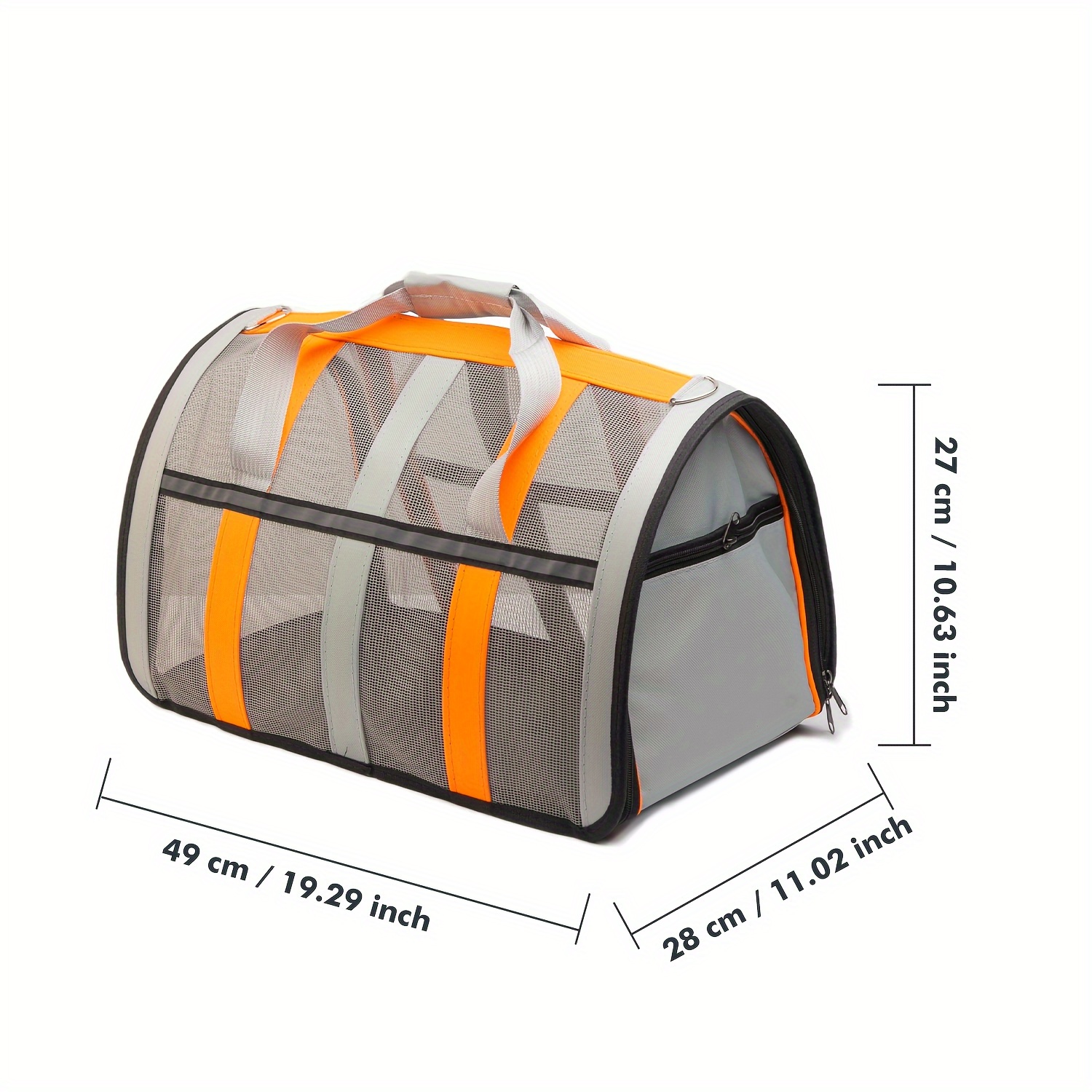TEMU [6 Colors ] Cat And Dog Foldable Soft Bag, Soft Material, Hollow Mesh, Portable Bag, Suitable For Small, Medium, And Large Sizes, L Sizes