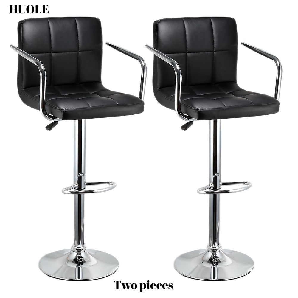 2 Adjustable Stools With Armrests.