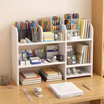 LocalA Desktop Organizer Featuring a Multi-tiered, Multi-compartment Design, Constructed from Thickened, Sturdy, and High-load-bearing Materials-perfectly Suited for Desks, Study Tables, and Dorm Rooms.Open in new tab.