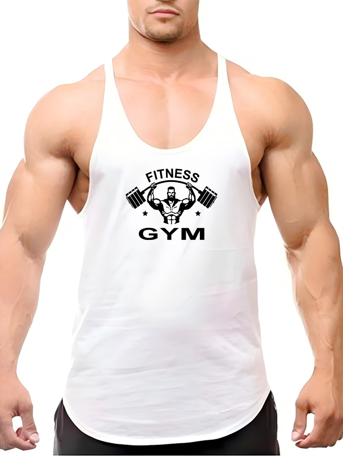 Men's Gym Vest, Cotton Sports Tank Top