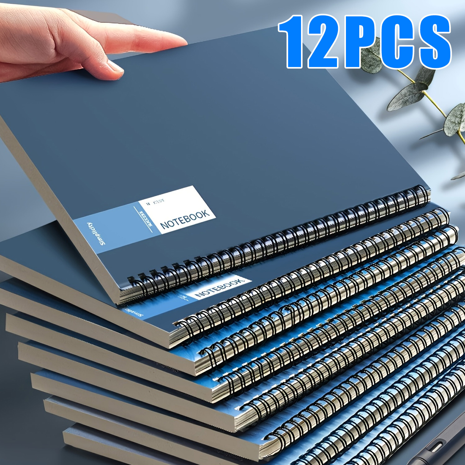 A5 Spiral Bound Notebook with Spiral Binding - Heavy-Duty Soft Cover & Dual-Wire Binding System, Space-Themed Minimalist Design (Horizontal Ruled Pages) - Durable Diary, Ledger, Organizer for, Office, Journaling - A5 Size Notebook for