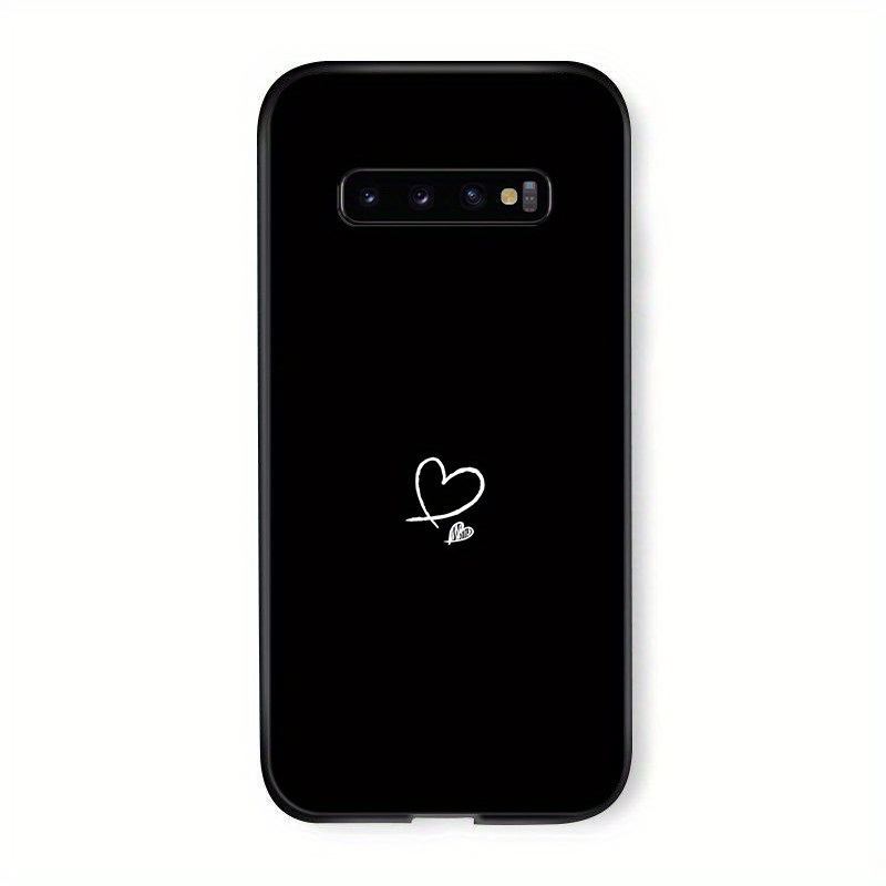 TEMU Phone Case: Simple For S10+ Hard Case Glass Tempered Creative Personality Protective Cover