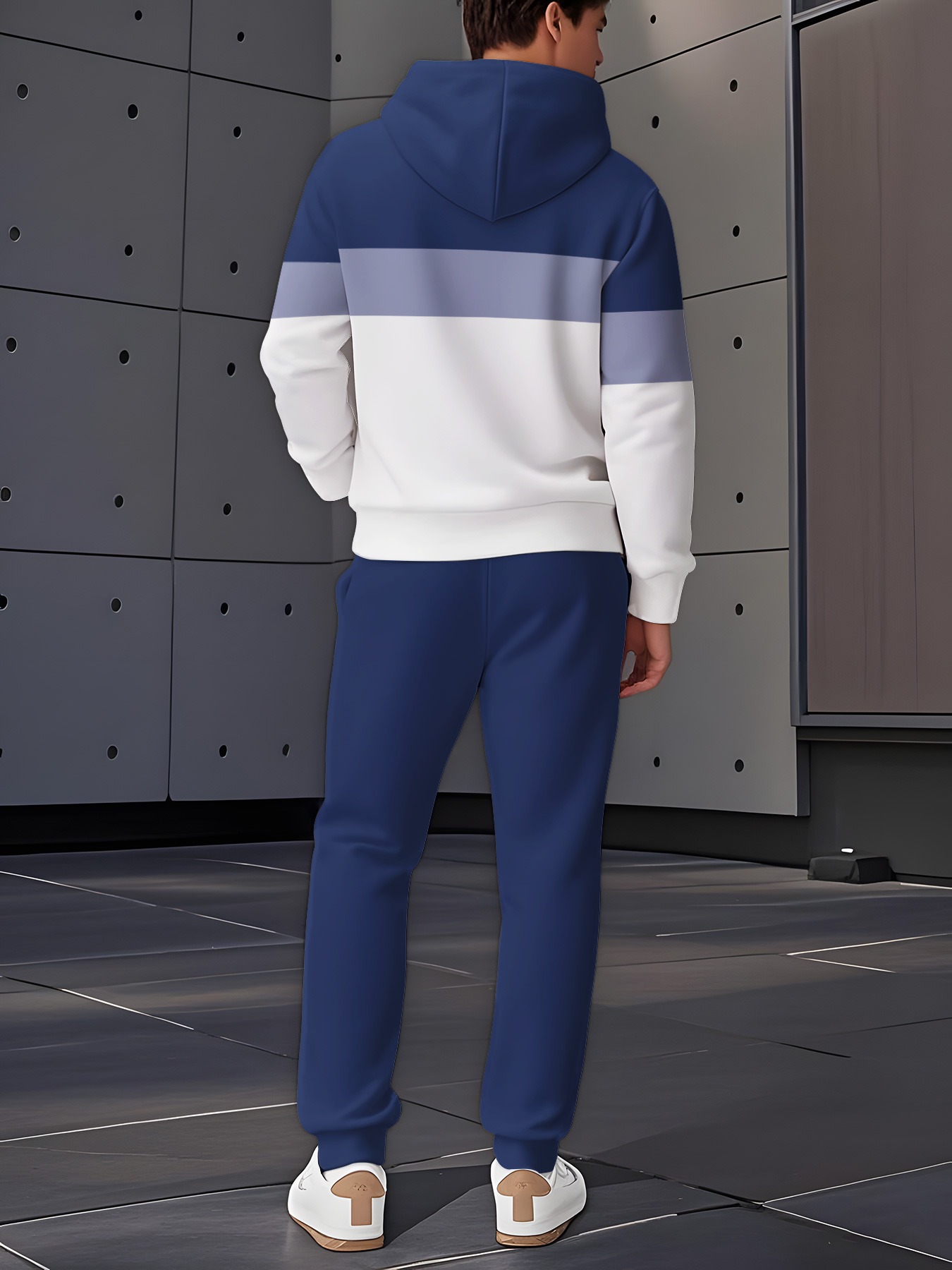   2025 mens trendy sweatshirt set two piece sweatshirt and pants sporty print elements christmas halloween special Product details 25