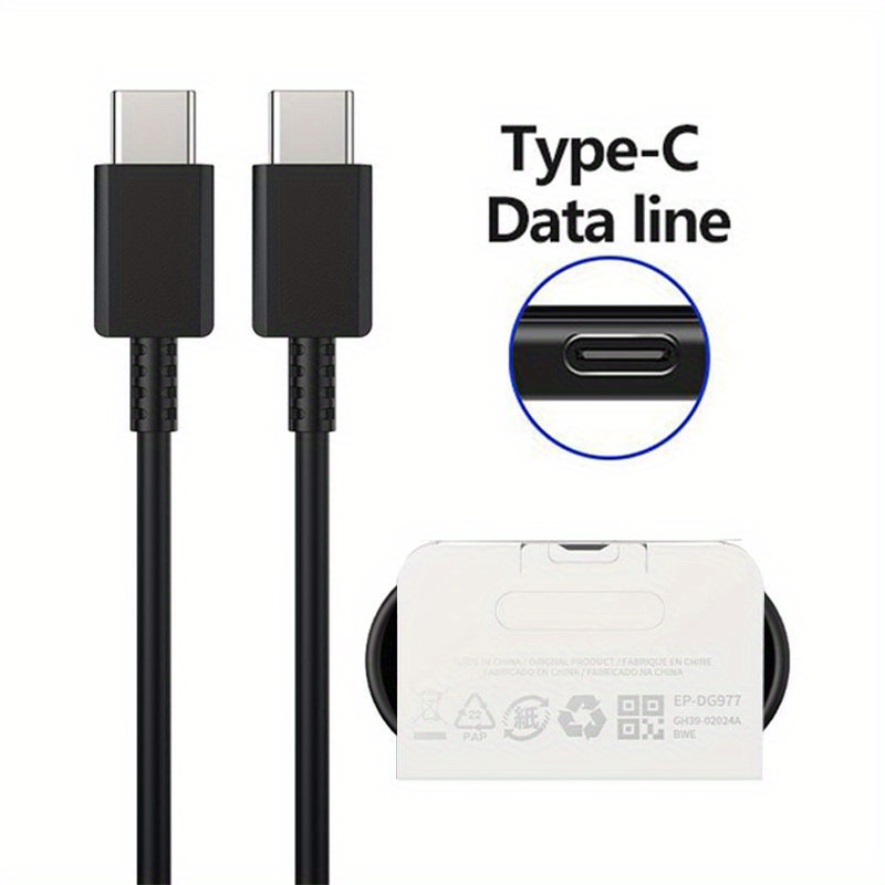 45w dual usb c   cable for s23 s22 plus note 20 type c to type c  33 a54 a55 fast charging