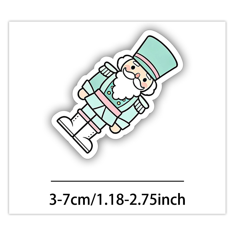TEMU 60pcs Christmas Sticker Pack Cute Aesthetic Decals Durable Stickers For Laptop Water Bottle Journal Scrapbook Guitar Luggage Perfect Gift Idea