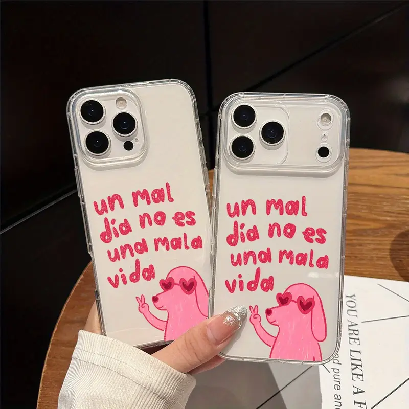 Phone case: Cute Spanish * Aesthetic Clear Transparent Phone Case for iPhone 17 16 11 15 14 13 12 Pro * Plus Case Phone Cover Adorable Gifts for Women Men Phone case: Cute Spanish * Aesthetic Clear Transparent Phone Case for iPhone 17 16 11 15 14 13 12 Pro * Plus Case Phone Cover Adorable Gifts for Women Men