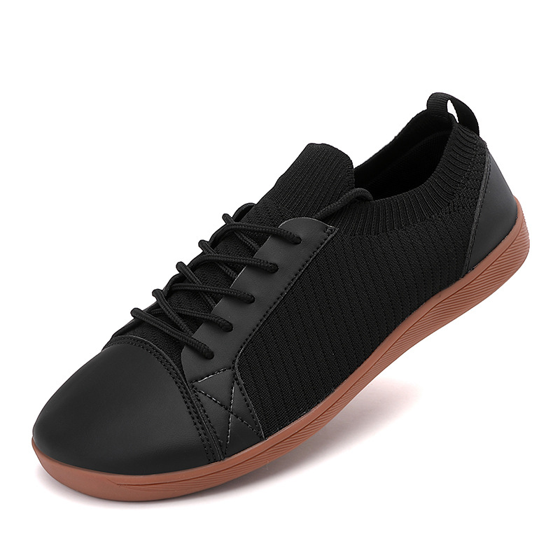 Men's Wide Toe Box Chunky Sneakers, Thick Cushioned Sole