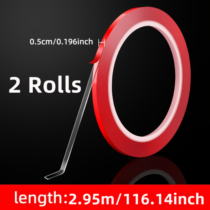 TEMU Self-adhesive Backing Tape For Led Strip Lights, Designed For -mounted Flexible Led Strips. Strong, Residue-free, Transparent Nano Adhesive For