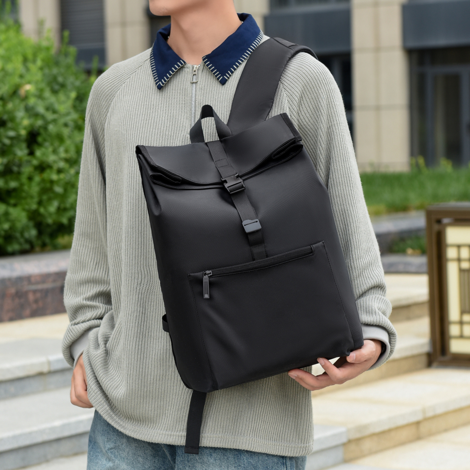 Men's Large Capacity Casual Backpack Suitable for Travel, & - Hands-Free Convertible -Shoulder/Handbag Backpack with Spacious Interior, Carry- Daypack for, & Professionals (Hand Washable)
