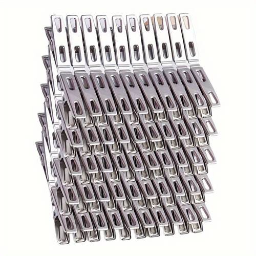 50 heavy duty stainless steel clothespins non laundry clips indoor outdoor drying for laundry plants crafts durable metal clothespins 50pcs laundry accessories clothes pins