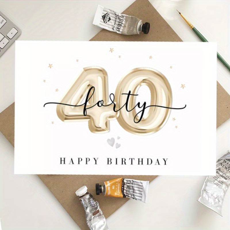 Funny 40th Birthday Card, An Ideal Spring Gift For , , Spouses, Or Parents