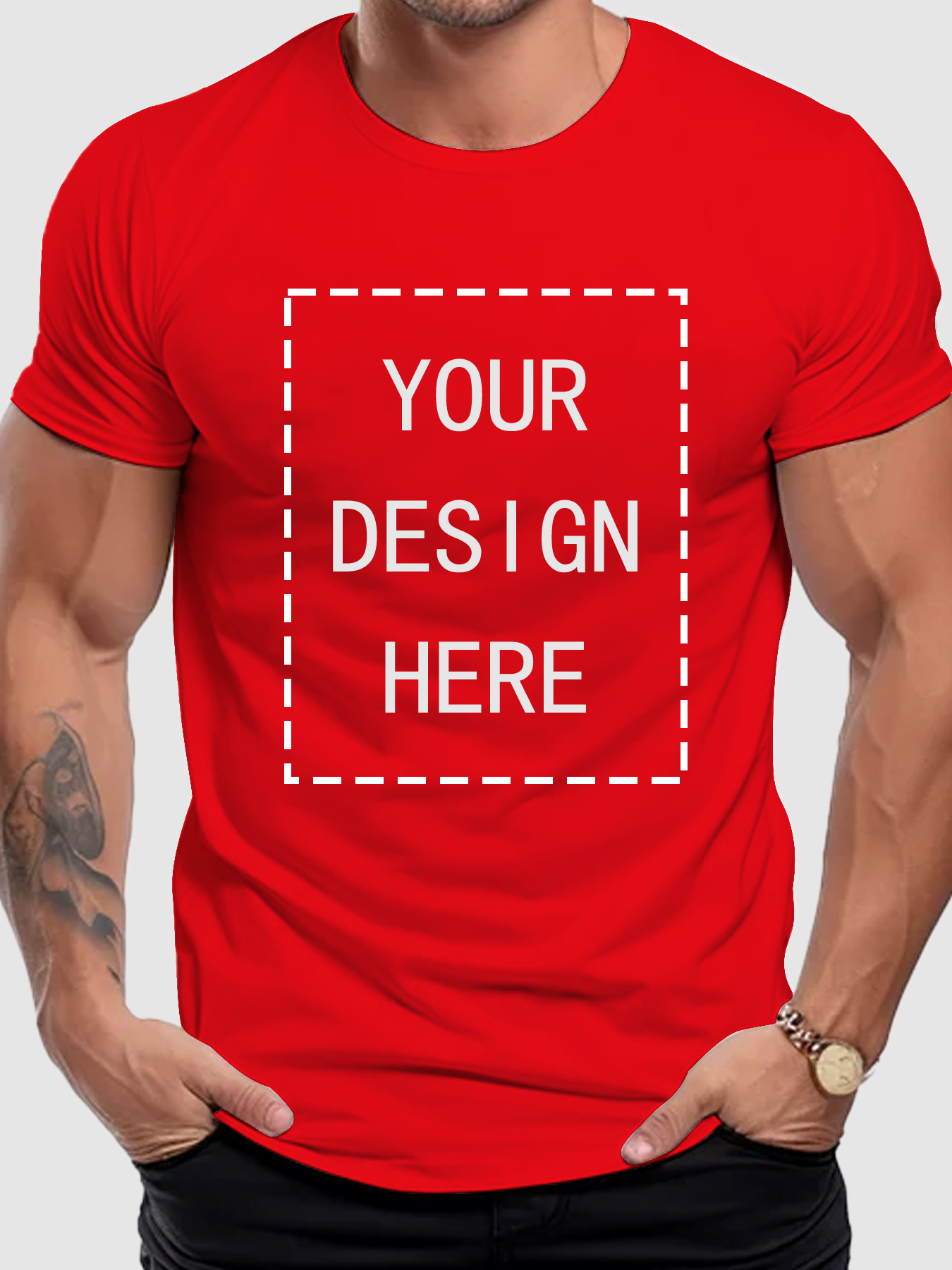 item picture mens stylish and comfortable custom print t shirt with a round neck and short sleeves blending trendiness and fashion