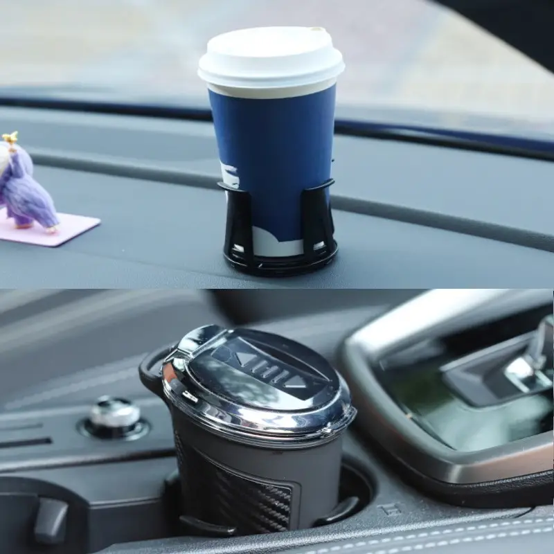 2pcs anti spill car cup holder for coffee water bottles durable pc adjustable insert fits most vehicles Product details 1