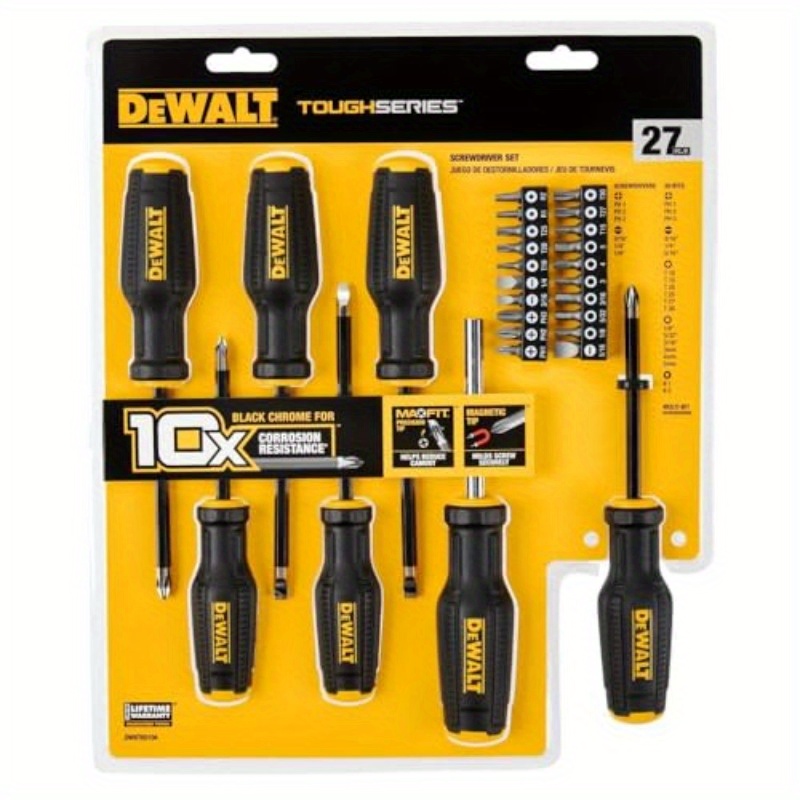 27pcs   heavy-duty screwdriver set with magnetic tips & ergonomic non-slip grip -   impact-resistant tool kit with torx/phillips/flathead bits for home, automotive, electronics repair - durable construction & clear storage case (no power required), multi  , adjustable nut drivers, replaceable bits for  , manual nut driver, bitful nut driver multi utility   handbook Product details 5