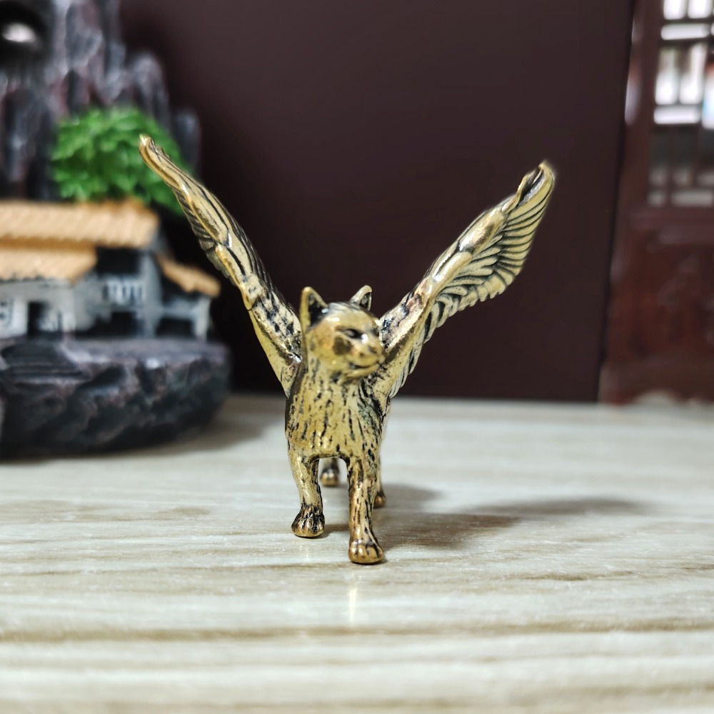TEMU Brass Wing Desktop Decoration, Animal Craft Collectible Gift For Halloween Thanksgiving Christmas Decorations Collectible Figurines